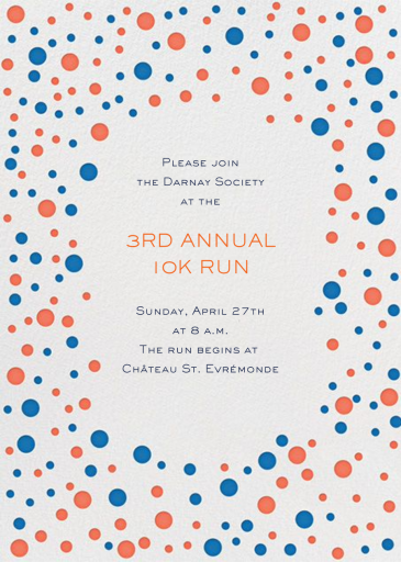 Bubbly Border - Fundraiser Invitation by Mr. Boddington's Studio