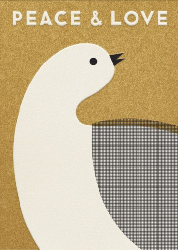 Peace and Love Dove - Greeting Card by The Indigo Bunting