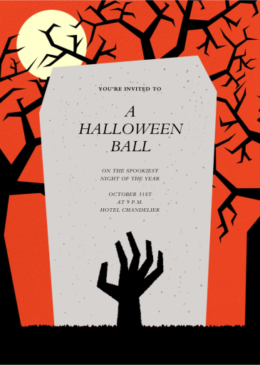 The Living Dead - Halloween Invitation by Paperless Post