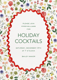 Garden Blooms (Riley Sheehey) - Christmas Party Invitation by Dogwood Hill
