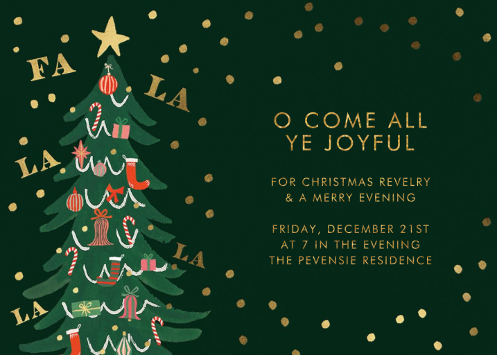 Fa La La Tree - Invitation by Rifle Paper Co.