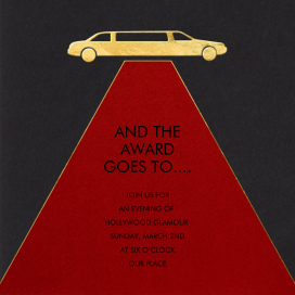 Red Carpet - Party Invitation by Paperless Post