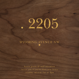 Wood Grain Dark - Housewarming Invitation by Paperless Post