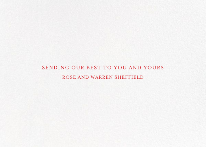 Christmas Village - Christmas Card by Paperless Post - Back