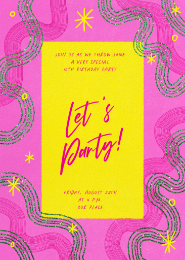 Glitter Party - Invitation by Paperless Post