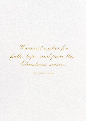 Inkwell - Christmas Card by Bernard Maisner - Back