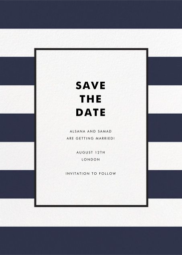 Stripe Suite (Save the Date) - Save the Date by kate spade new york