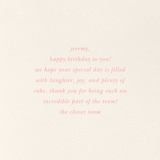 Balloon Birthday - Birthday Card by kate spade new york - Back
