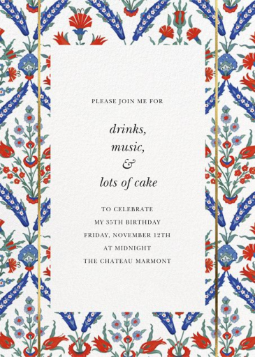 Ottoman Floral - Save the Date by Oscar de la Renta