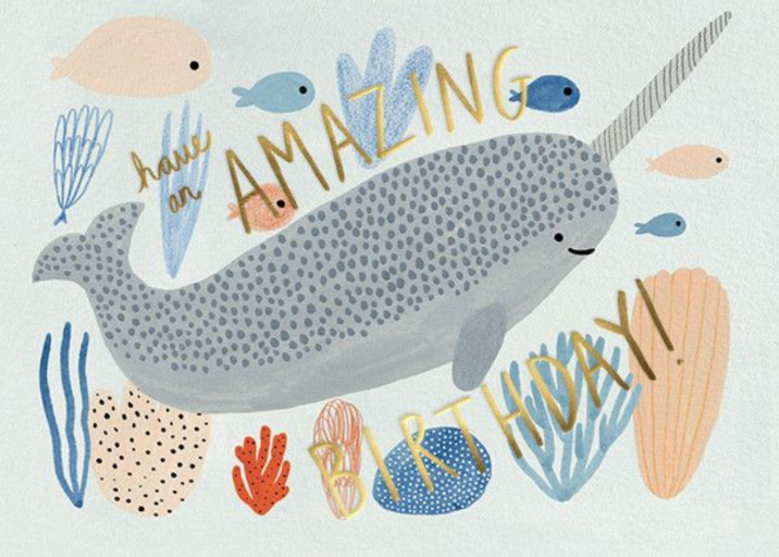 Narwhal Birthday (Kate Pugsley) by Red Cap Cards