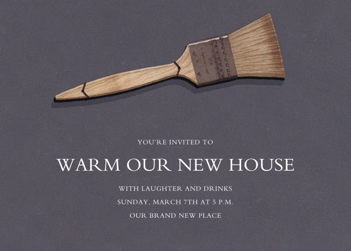 Bristle Brush - Celebration Invitation by John Derian