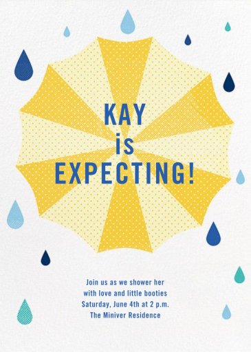 Under My Umbrella - Baby Shower Invitation by Paperless Post