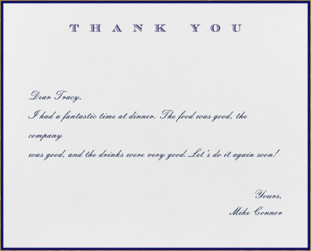 Classic Thanks - Stationery by Paperless Post