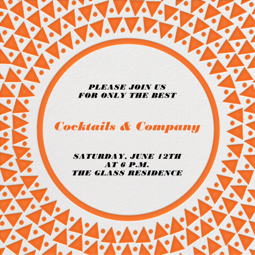Radial Triangles - Party Invitation by Paperless Post