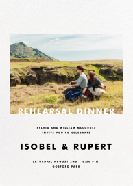 Tall Horizontal (Photo) - Rehearsal Dinner Invitation by Paperless Post