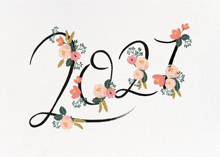 Floral 2021 Year Card