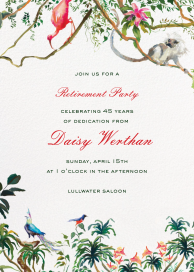 Watercolor Jungle (Inslee Fariss) - Invitation by Dogwood Hill