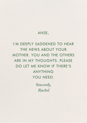 Sunflower Thank You - Greeting Card by Rifle Paper Co. - Back