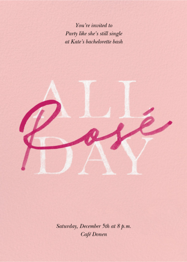 Spill It - Bachelorette Party Invitation by Paperless Post