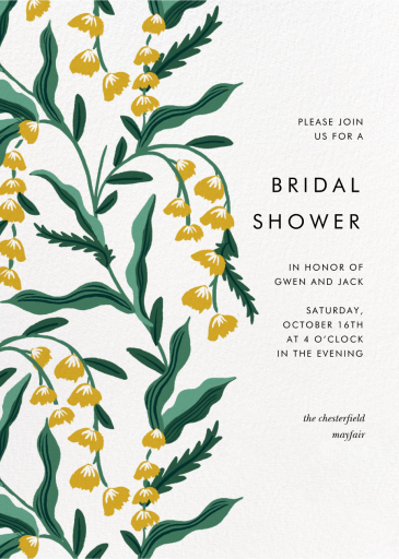 Golden Lily of the Valley - Bridal Shower Invitation by Rifle Paper Co.