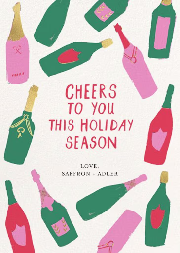 Bottle Behavior - Business Holiday Card by Mr. Boddington's Studio