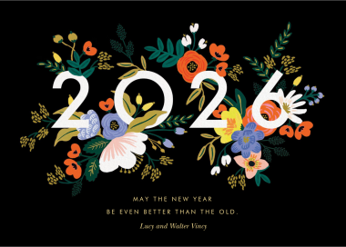 Lively Floral Year - Greeting Card by Rifle Paper Co.