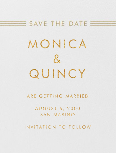 Collins Avenue (Save The Date) - Save the Date by Crane & Co.