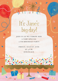 Big Cake - Birthday Invitation by Paperless Post