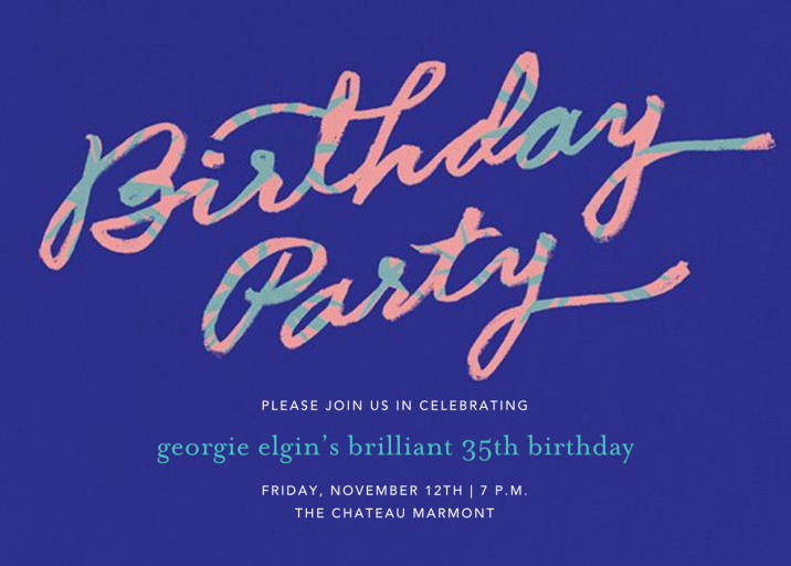 Palmetto Party - Birthday Invitation by Ashley G