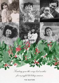 Holly Hedge - Greeting Card by Paperless Post