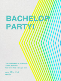 LA 1984 - Bachelor Party Invitation by Paperless Post