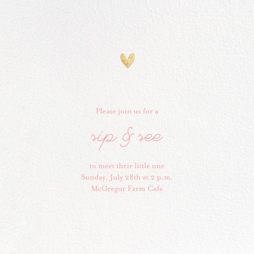 Little Heart Halo (Greeting) by Little Cube - Back