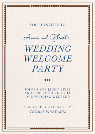 Dotted Charm - Welcome Party Invitation by Paperless Post