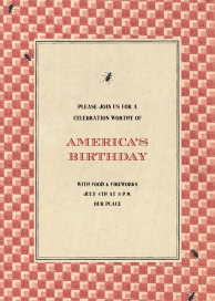 Ants - 4th of July Invitation by John Derian
