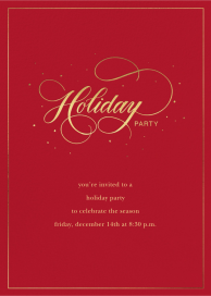 Jolly Holiday - Holiday Party Invitation by Sugar Paper