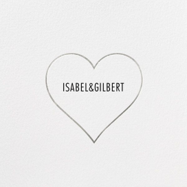 heart line non-photo - Save the Date by Paperless Post