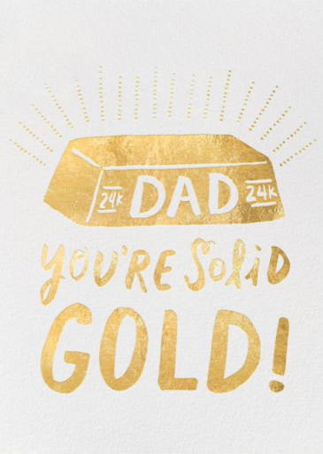 Solid Gold Dad - Father's Day Card by Hello!Lucky