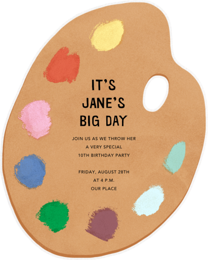 Palette Pleaser - Birthday Invitation by Paperless Post