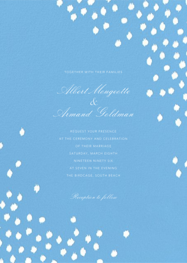 Ikat Dot - Wedding Invitation by Oscar de la Renta