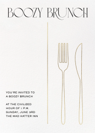 Cutlery - Brunch Invitation by Paperless Post