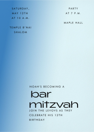 Color Melt - Bar & Bat Mitzvah Invitation by Paperless Post
