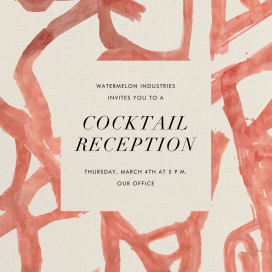 Graffito - Cocktail Party Invitation by Kelly Wearstler