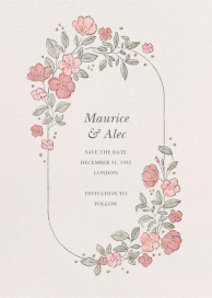 Antique Flowers - Save the Date by Paperless Post