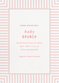 Seersucker Stripe - Baby Shower Invitation by kate spade new york