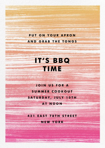 Gradient Messy Strokes - Invitation by Paperless Post
