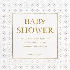 Classic Dots - Baby Shower Invitation by Sugar Paper