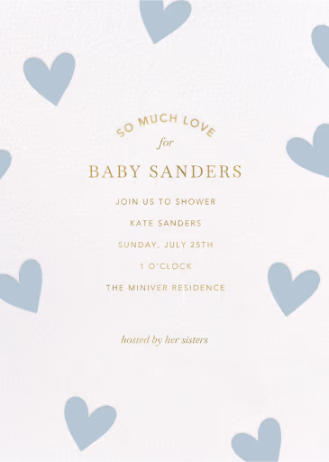 Showered in Love - Baby Shower Invitation by Sugar Paper