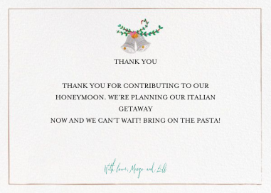 Miss Maizy Meanes (Stationery) - Thank You Card by Mr. Boddington's Studio