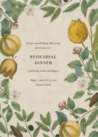 Fruit Tree (Invitation) - Rehearsal Dinner Invitation by John Derian