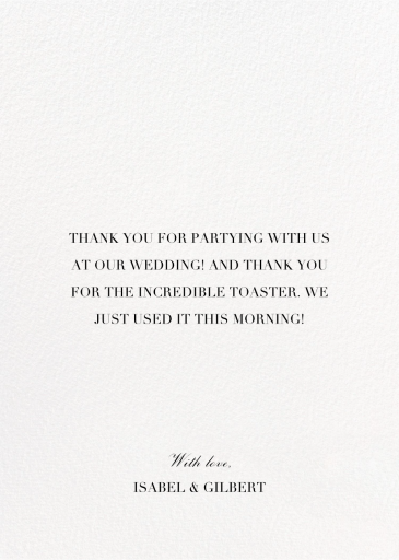 3/4 Portrait (Photo) - Thank You Card by Paperless Post - Back